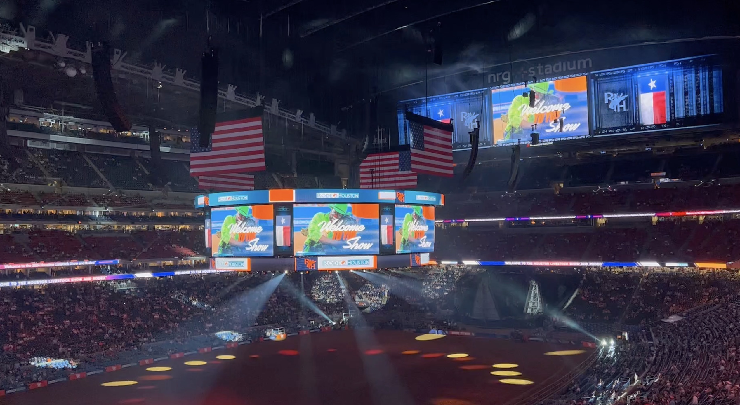 Interior of NRG Stadium with 