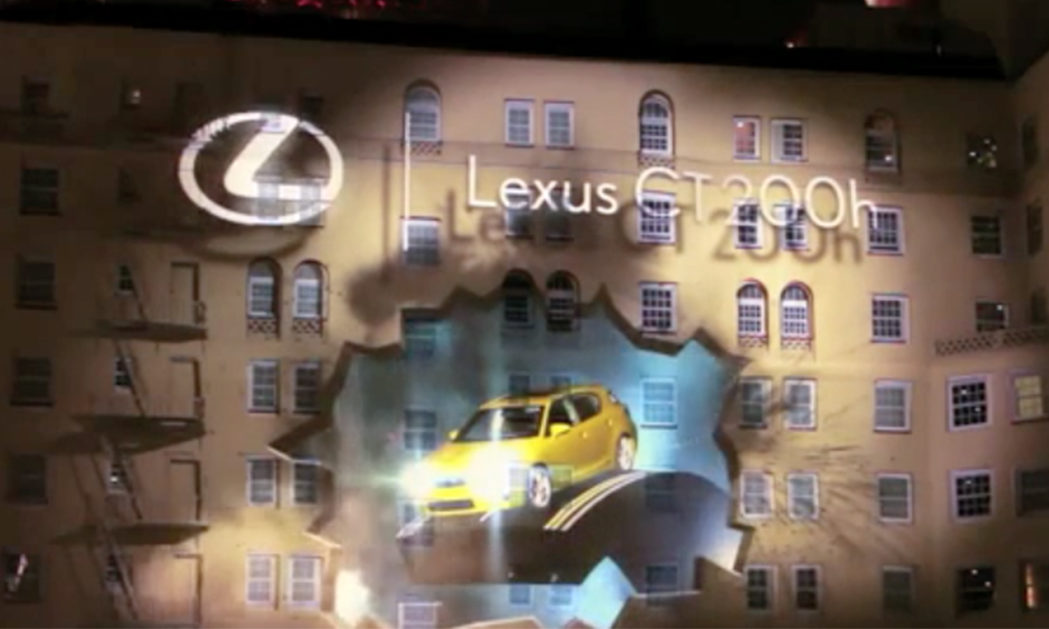 3D Projection Mapping on Building Lexus