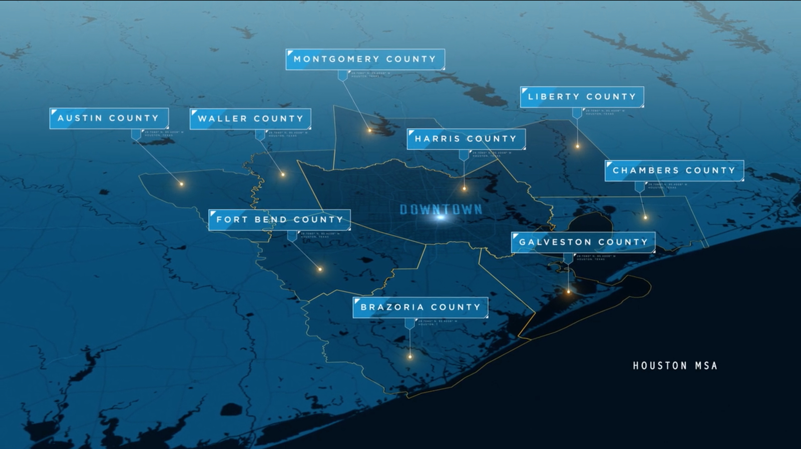 Houston Tour Video Surrounding Counties