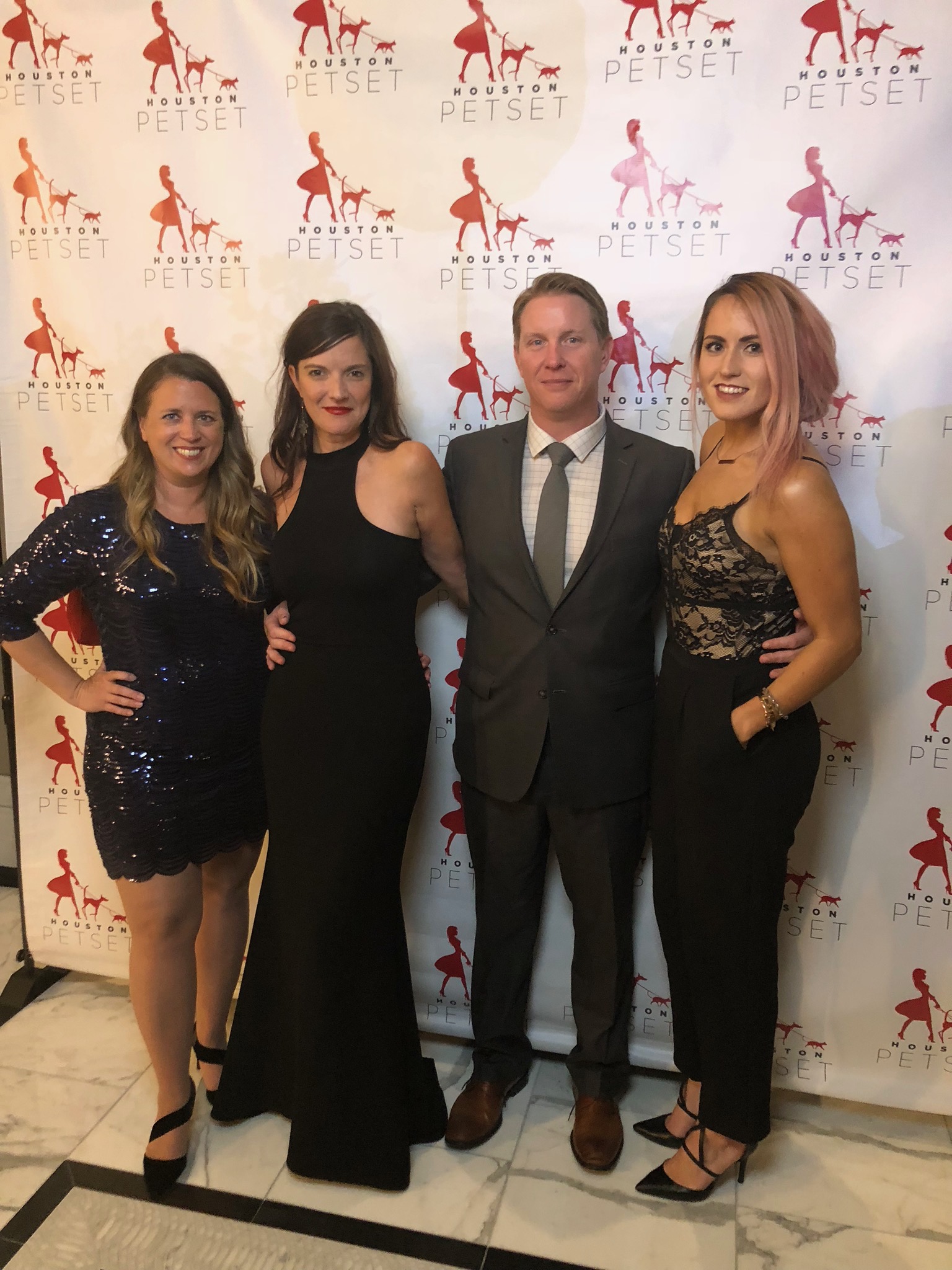 VISION at 2018 Houston PetSet Soiree: Ruth Villatoro, Terry Vantine, Dan Pratt and Alli Burnett