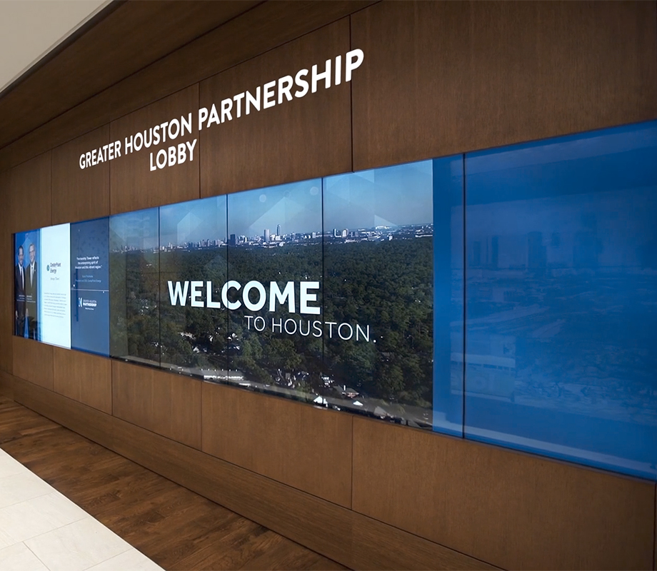 Greater Houston Partnership Video Wall
