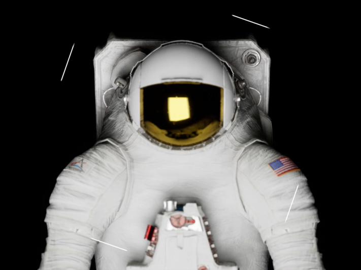 3D astronaut