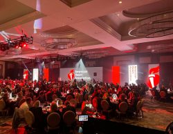 In the ballroom at 2023 AHA Paul "Bear" Bryant Awards