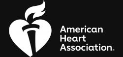 American Heart Association logo-white